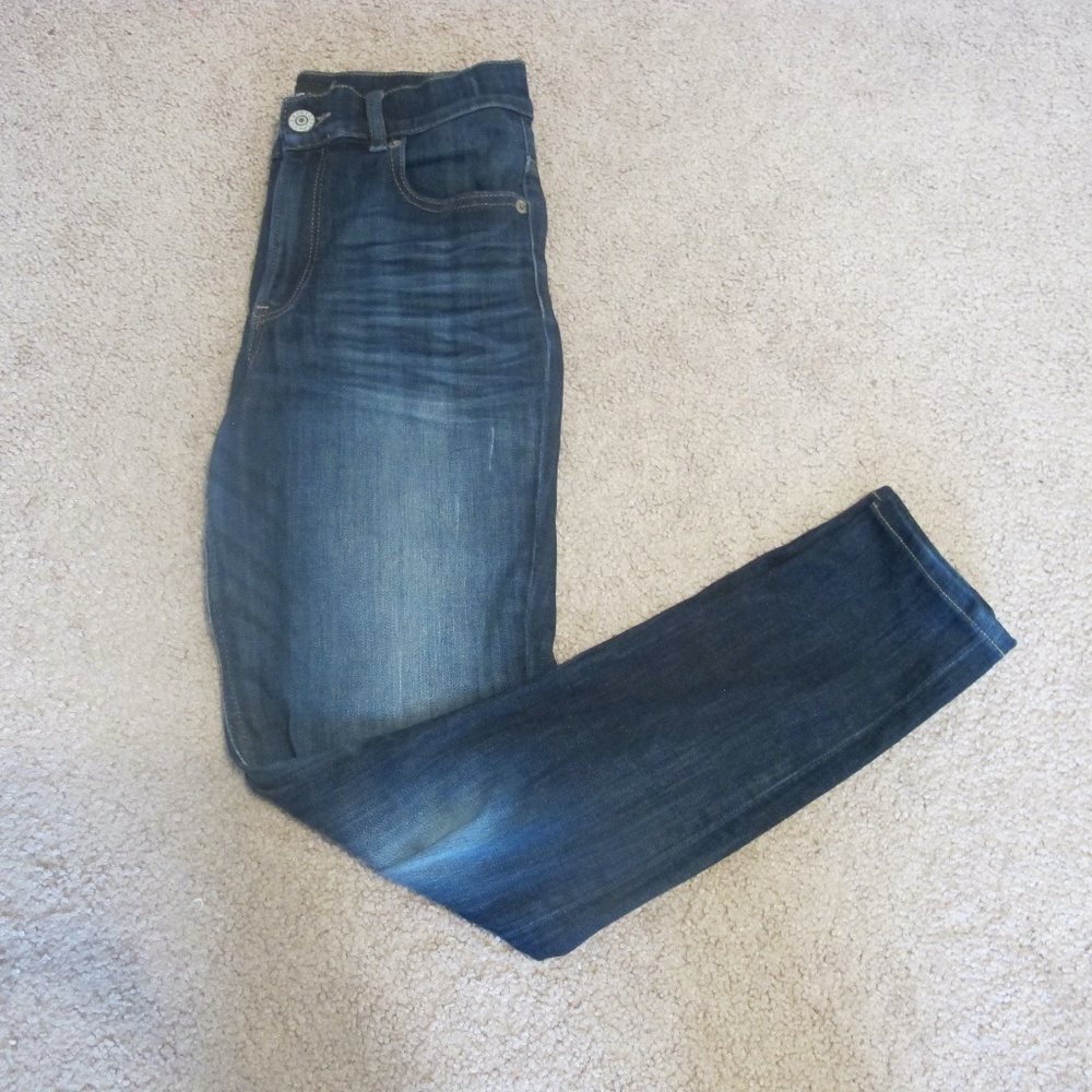 Express Women's Denim Blue Jean Legging High Rise Size 4R  GUC